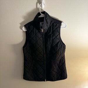 Old Navy Black Quilted Vest